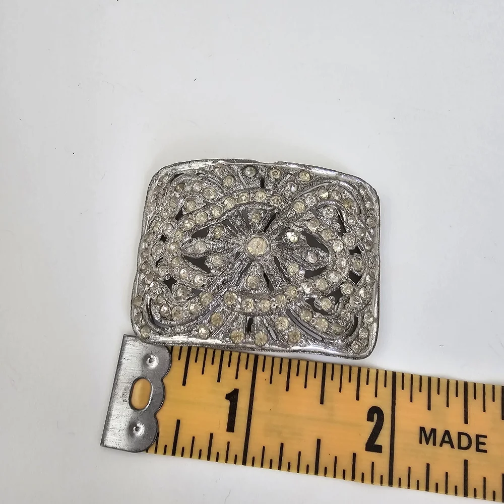 Vintage Art Deco Sash Buckle / Scarf Slide